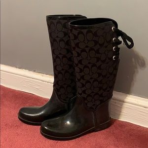 Coach rain boots!